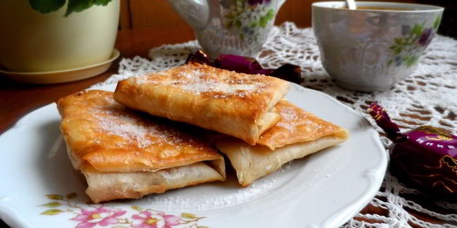 Рецепт творожного десерта из лаваша