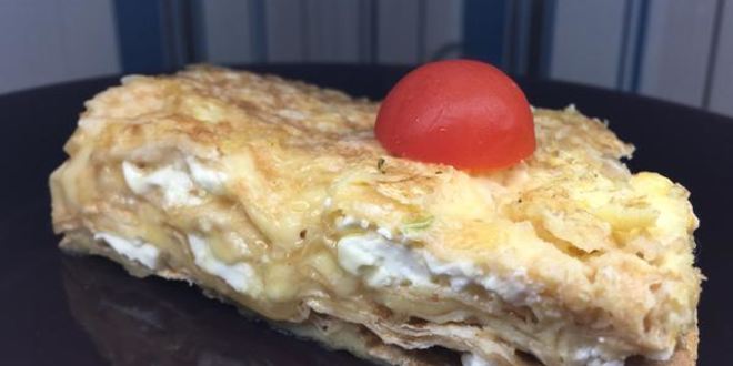 Рецепт Запеченного лаваша с сырами