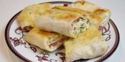 Шаг 7: жареного лаваша с колбасой и сыром