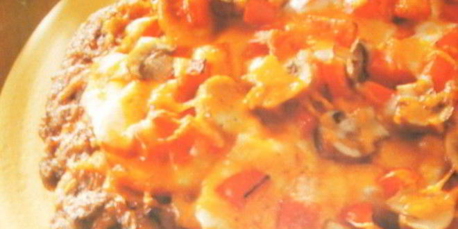 Рецепт большой свиной лепешки с начинкой