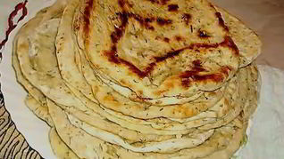 Рецепт Домашних лепешек с укропом и чесноком