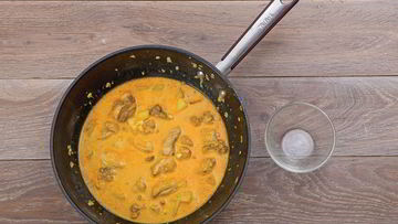 Рецепт Курицы карри с лепешками ротти