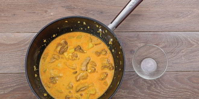 Рецепт курицы карри с лепешками ротти