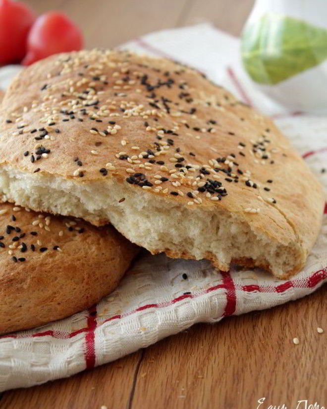 Рецепт лепешки с кунжутом