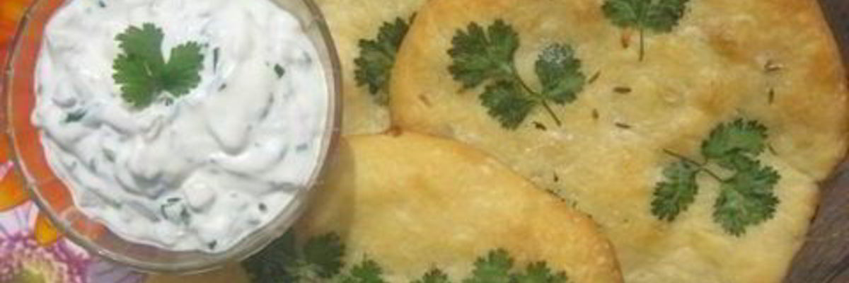 Рецепт Лепешек Наан со специями и кинзой