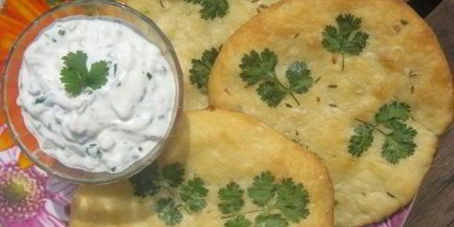 Рецепт лепешек наан со специями и кинзой