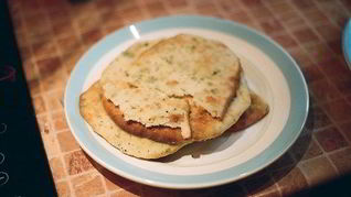 Рецепт Лепешек с кинзой