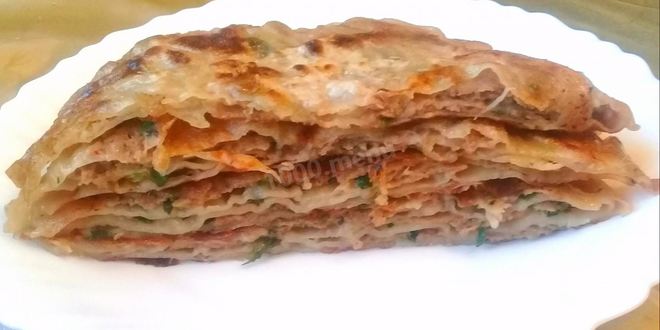 Рецепт лепешек с начинкой за 5 минут