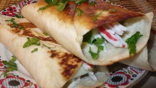 Рецепт Лепешек с салатиком