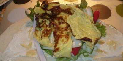 Шаг 3: лепешек с салатиком