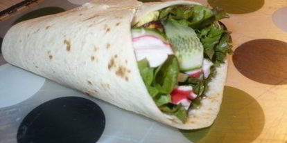 Шаг 4: лепешек с салатиком