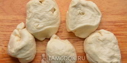 Шаг 6: лепешек с сыром и колбасой на кефире