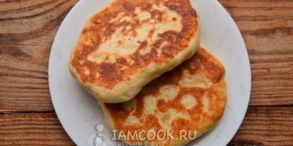 Шаг 10: лепешек с сыром и колбасой на кефире