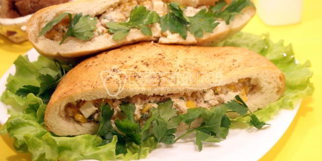 Рецепт питы с начинкой из печени трески