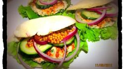 Рецепт Питы с рубленой котлетой и французской горчицей