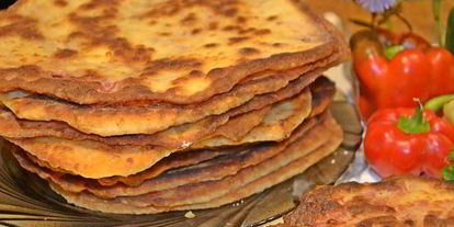 Шаг 13: сырных лепешек с ветчиной