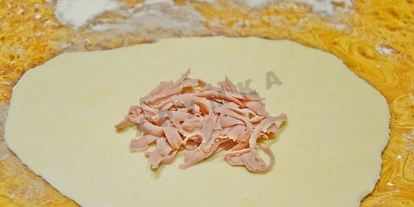 Шаг 7: сырных лепешек с ветчиной