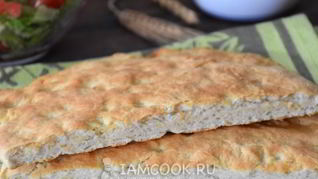 Рецепт Тонкой фокаччи на рикотте