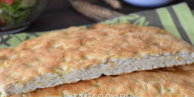 Рецепт тонкой фокаччи на рикотте