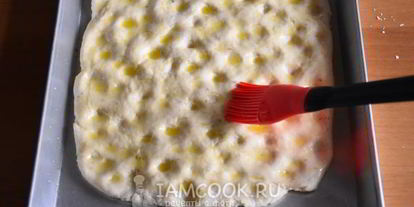 Шаг 5: тонкой фокаччи на рикотте