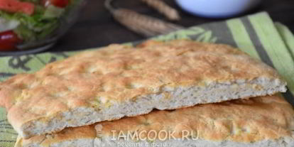 Шаг 6: тонкой фокаччи на рикотте