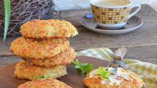 Рецепт Творожных лепешек с квашеной капустой