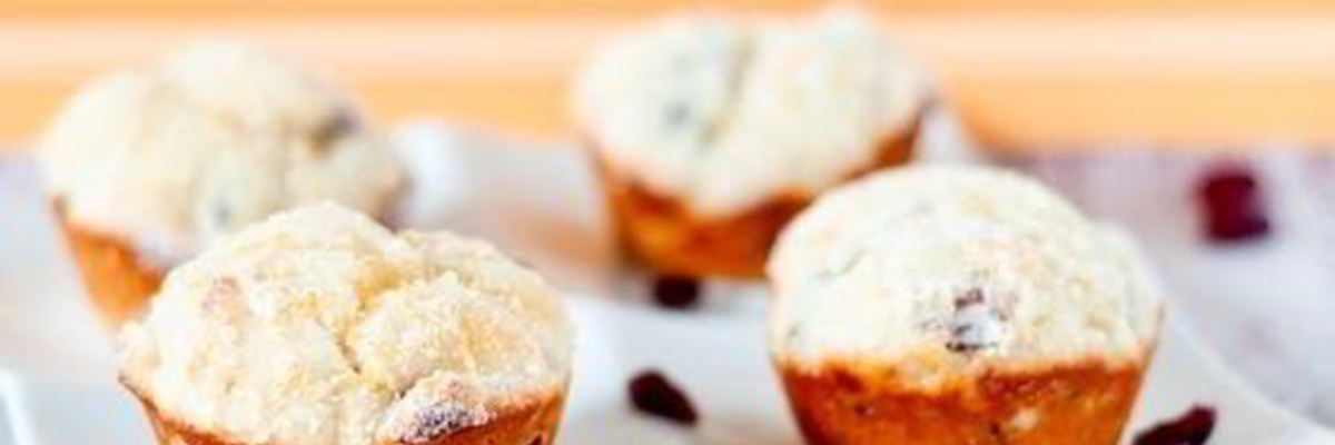 Рецепт Апельсиновых маффинов с клюквой