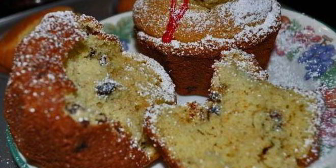 Рецепт кукурузных маффинов с голубикой