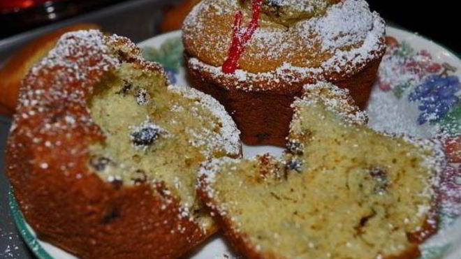 Рецепт Кукурузных маффинов с голубикой