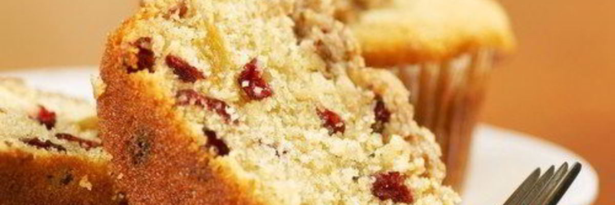 Рецепт Лимонно-клюквенных маффины