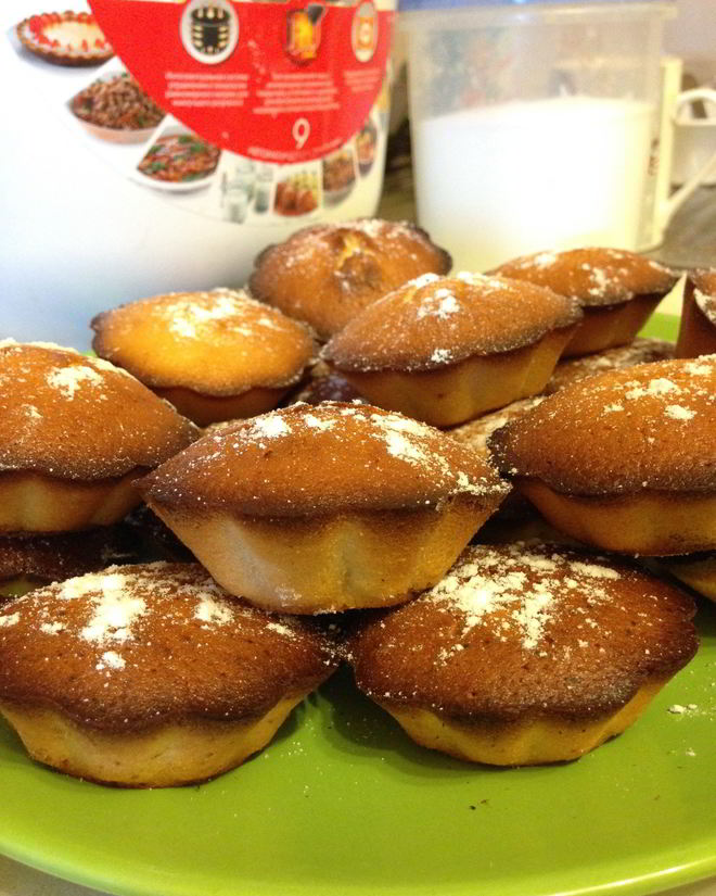 Рецепт лимонных маффинов на кефире