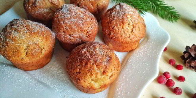 Рецепт маффинов с ананасами и грецкими орехами