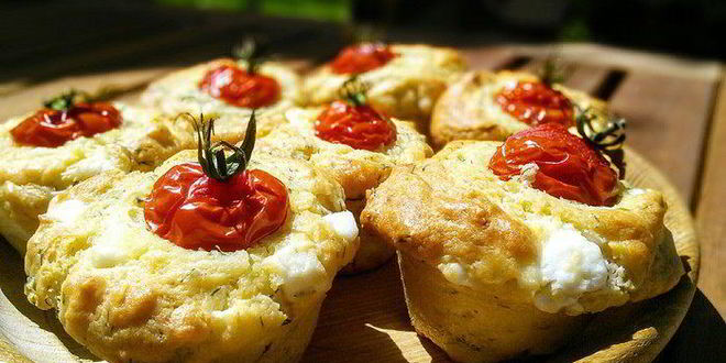 Рецепт маффинов с фетой и зеленью