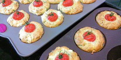 Шаг 5: маффинов с фетой и зеленью