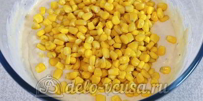 Шаг 3: маффинов с кукурузой и зеленью