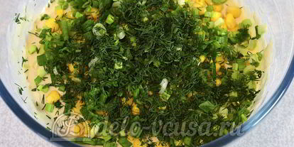 Шаг 4: маффинов с кукурузой и зеленью