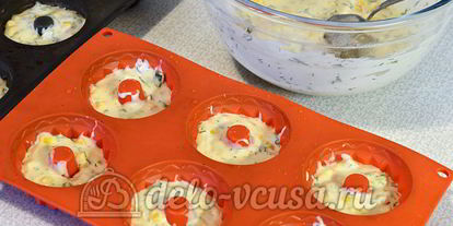 Шаг 5: маффинов с кукурузой и зеленью