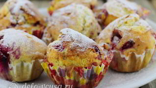Рецепт Маффинов с малиной