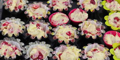 Шаг 8: маффинов с малиной