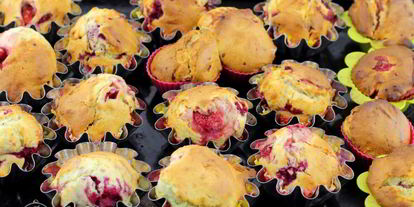 Шаг 9: маффинов с малиной