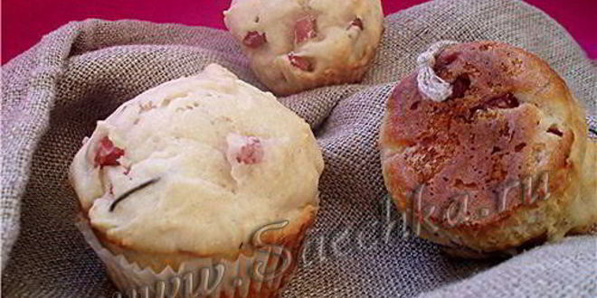 Рецепт маффинов с ветчиной