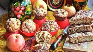 Рецепт Овсяных маффинов с арахисом и яблоками