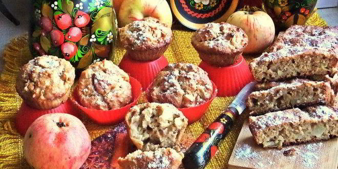 Рецепт овсяных маффинов с арахисом и яблоками