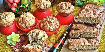 Шаг 20: овсяных маффинов с арахисом и яблоками