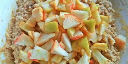 Шаг 9: овсяных маффинов с арахисом и яблоками