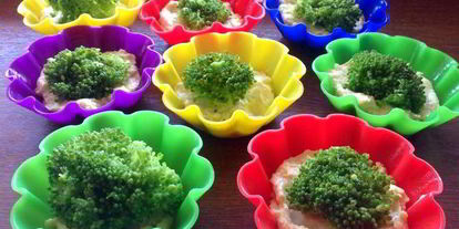 Шаг 4: творожно-сырных маффины с брокколи