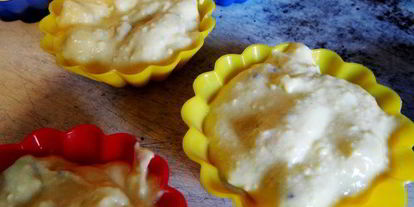 Шаг 6: творожные маффины с кусочками банана и киви божественная нежность