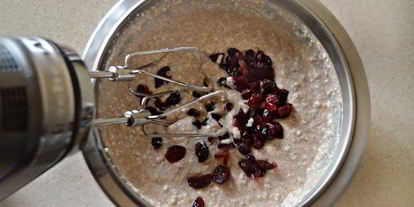 Шаг 3: творожных маффинов с вяленой клюквой и отрубями