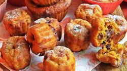 Рецепт Тыквенных маффинов с хурмой