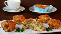 Рецепт Закусочных маффинов с лисичками